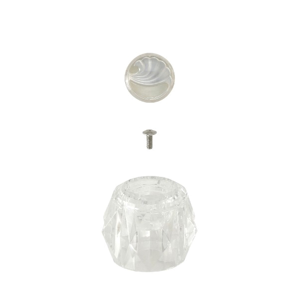 Danco 88697 Faucet Knob Handle, Acrylic, For: Delta #212 Ball with Diagonal Broach Style Stem - 2