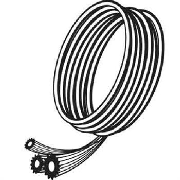 Make-2-Fit P 8164 Screen Retainer Spline, 0.120, 0.145, 0.165 in D, 20 ft L, Vinyl, Black, Round - 2