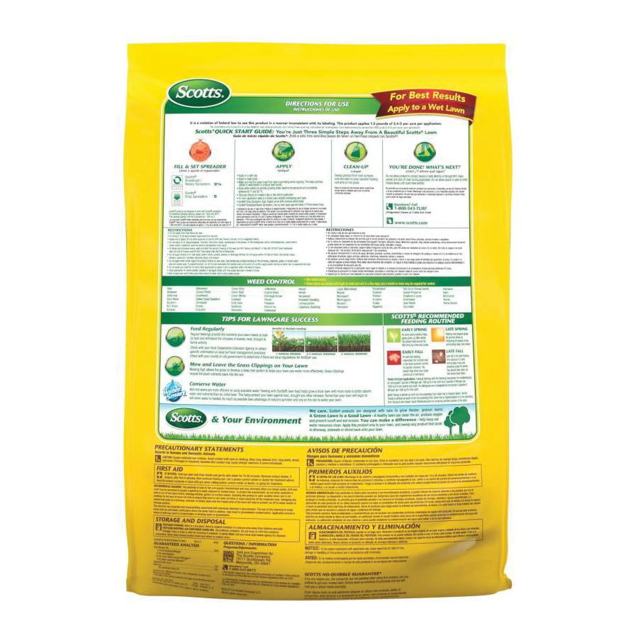 Scotts 25009 Weed and Feed Bag, Granular, 28-0-3 N-P-K Ratio - 2