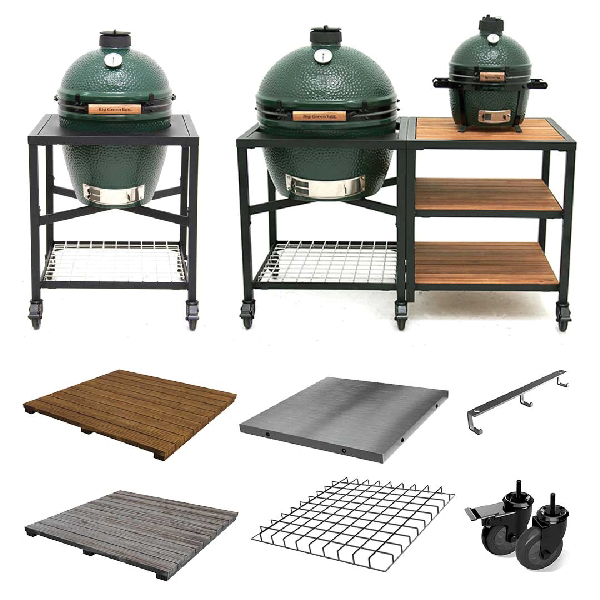 Big Green Egg 120229 X-Large Egg Frame, Aluminum/Stainless Steel, Black, For: XL Eggs - 2