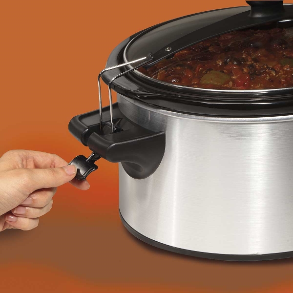 Hamilton Beach Stay or Go Series 33262 Slow Cooker, 6 qt Capacity - 5