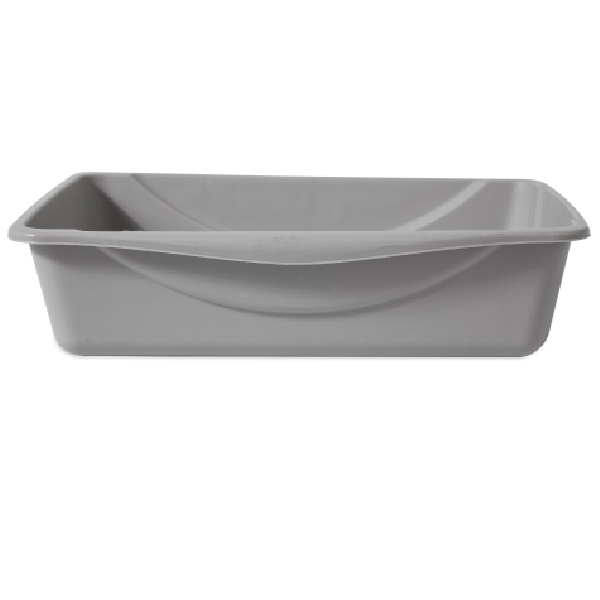 Petmate 22181 Basic Litter Pan, 10-1/2 in W, 14 in D, Plastic, Mouse Gray - 3