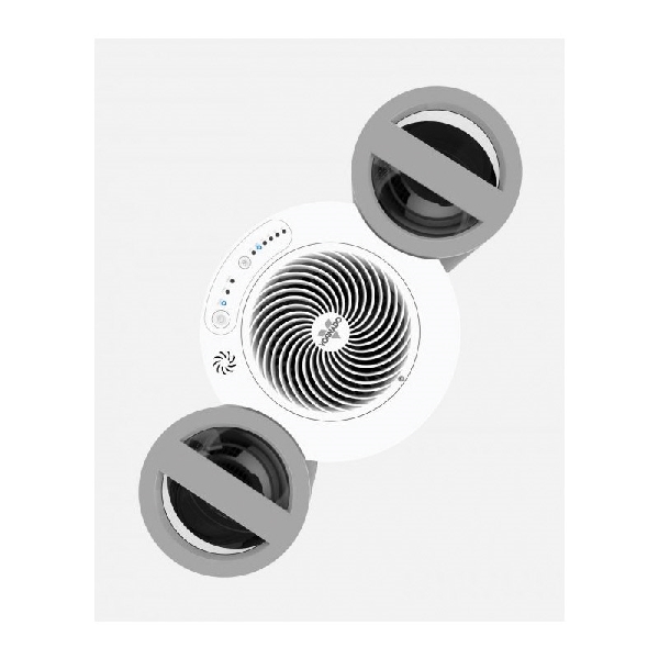Vornado HU1-0052-43 Evaporative Humidifier, 120 V, 26.7 W, 2-Speed, 700 sq-ft Coverage Area, 1.5 gal Tank - 3