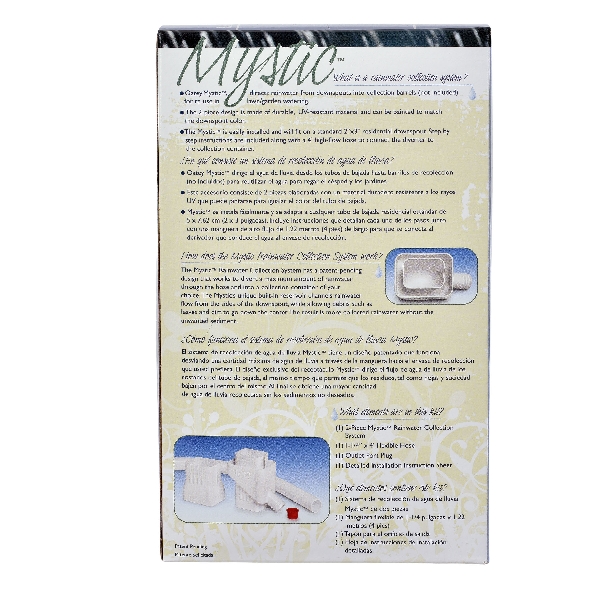 Oatey 14209 Rainwater Collection System, Plastic, White - 2