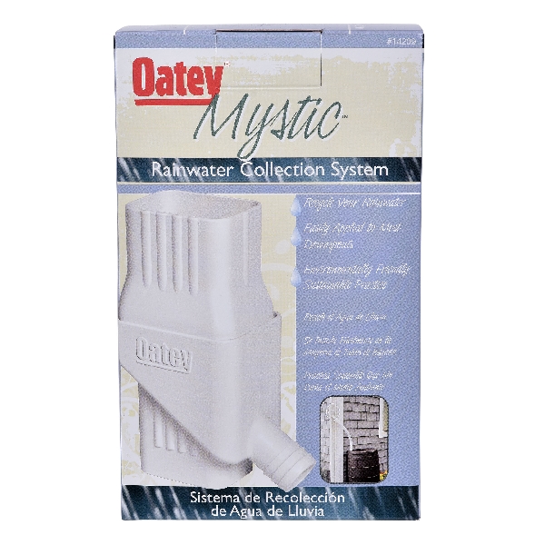 Oatey 14209 Rainwater Collection System, Plastic, White - 5