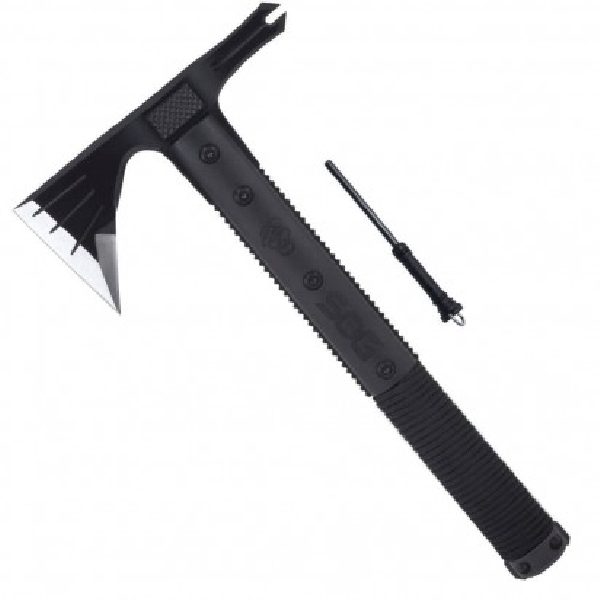 SOG SK1001-CP Survival Hawk, Steel Blade, Glass-Reinforced Nylon Handle, Black Handle, 12.1 in L - 3