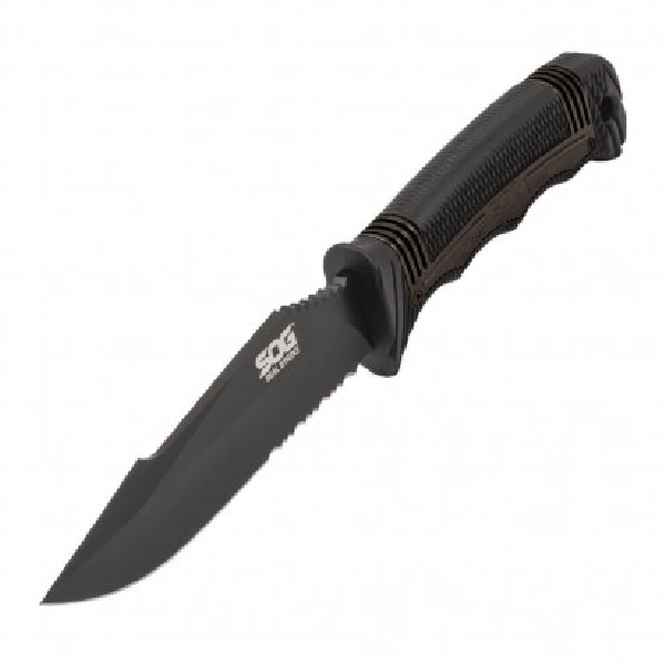 SOG Seal Strike Series SS1003-CP Knife, Black Handle, 4.9 in L Blade, Stainless Steel Blade, 9.6 in OAL - 2