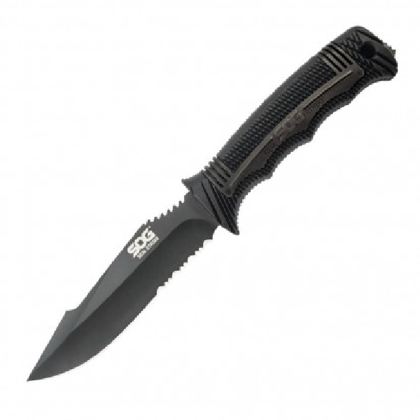 SOG Seal Strike Series SS1003-CP Knife, Black Handle, 4.9 in L Blade, Stainless Steel Blade, 9.6 in OAL - 3