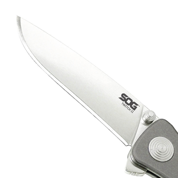 SOG Twitch II Series TWI8-BX Folding Knife, 2.65 in L Blade, Stainless Steel Blade, Graphite Handle - 4