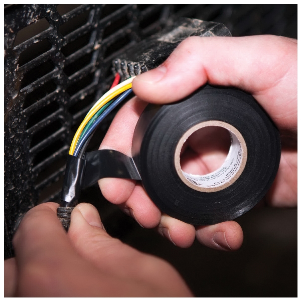 Duck 04147 Electrical Tape, 66 ft L, 3/4 in W, Vinyl Backing, Gray - 1