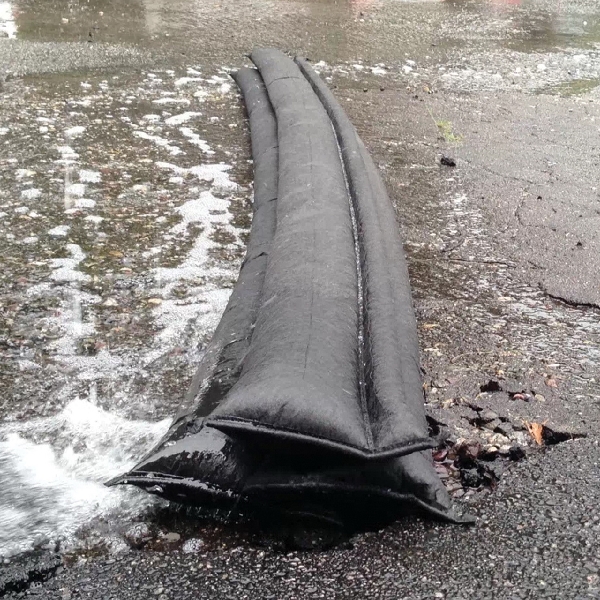 Quick Dam QD617-1 Flood Barrier, 17 ft L, 6-1/2 in W, Black - 3