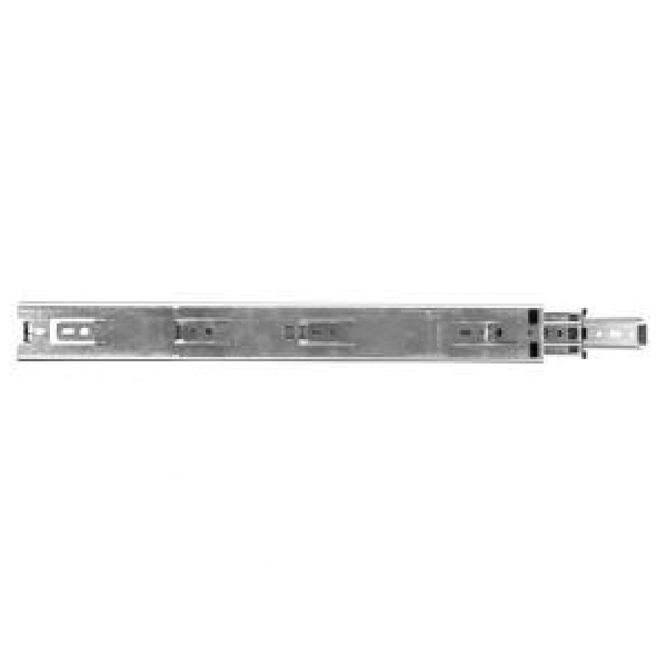 Knape & Vogt 8400P 24 Drawer Slide, 100 lb, Side Mounting, 24 in L Rail, 1/2 in W Rail, Steel, Anochrome - 2