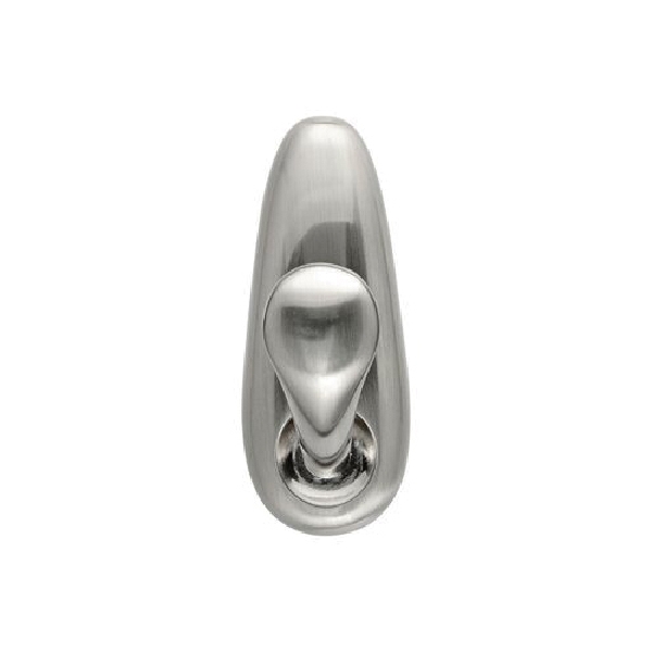 Command FC13-BN-AWES Large Outdoor Hook, 5 lb, 1-Hook, Metal, Brushed Nickel - 2