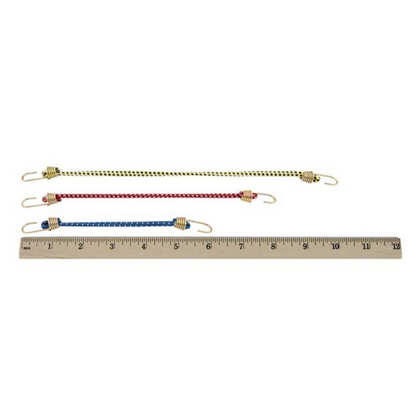 Keeper 06054 Mini Bungee Cord Assortment, Rubber, Assorted, Hook End - 2