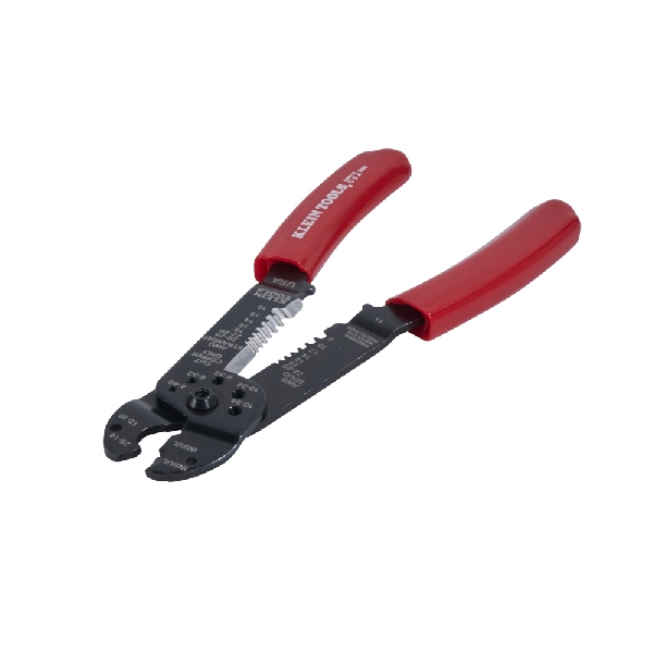 Klein Tools 1000 Crimping and Stripping Tool, 8 to 22 AWG Solid, 10 to 26 AWG Stranded Stripping, 7-3/4 in OAL - 2