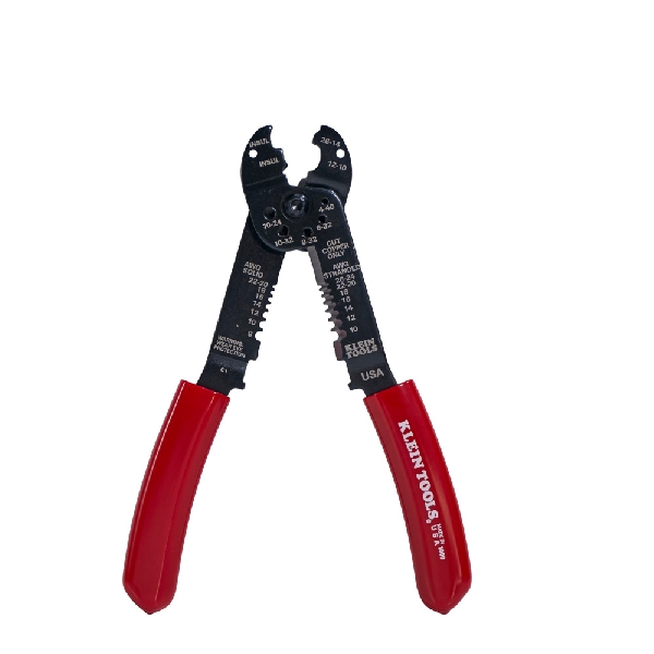 Klein Tools 1000 Crimping and Stripping Tool, 8 to 22 AWG Solid, 10 to 26 AWG Stranded Stripping, 7-3/4 in OAL - 3