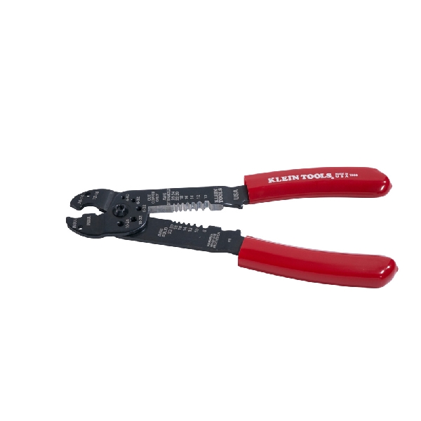 Klein Tools 1000 Crimping and Stripping Tool, 8 to 22 AWG Solid, 10 to 26 AWG Stranded Stripping, 7-3/4 in OAL - 4