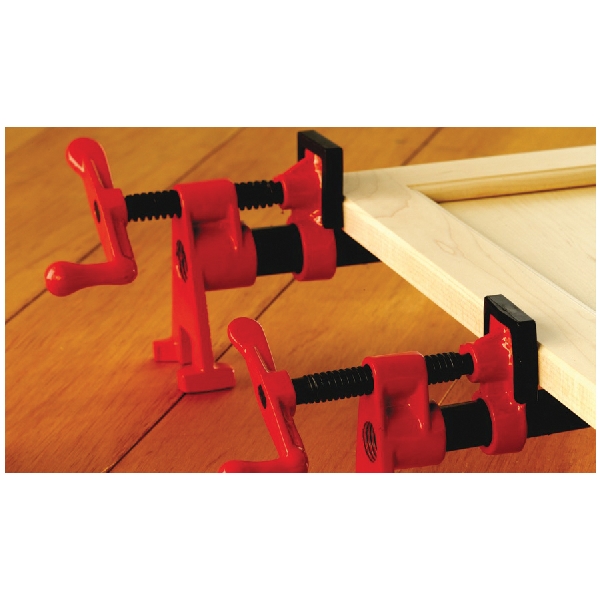 Bessey BPC-H34 Pipe Clamp Set, Iron, Black/Red - 3