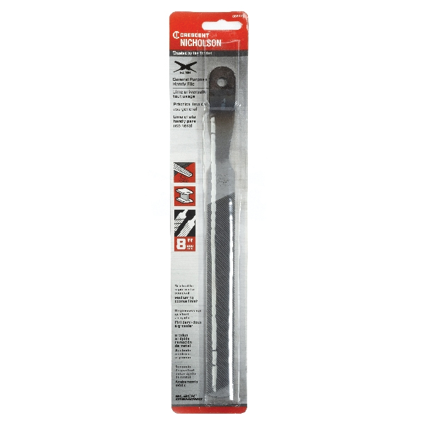 Crescent Nicholson 06601N Handy File, Rectangular Profile, American Pattern, Double, Single Cut - 3