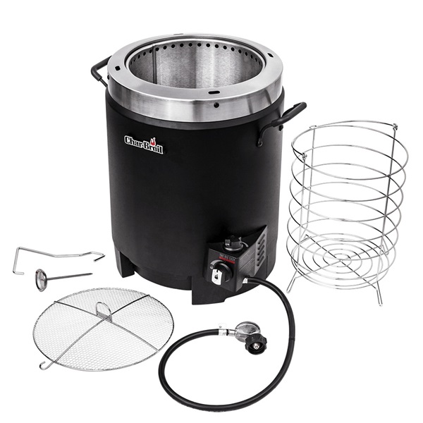 Char-Broil The Big Easy 17102065 Turkey Fryer, Cooking Area -Phase, 16,000 Btu, Stainless Steel, Black/Silver - 4