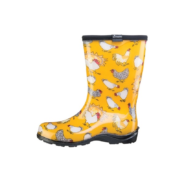 Sloggers 5016CDY-07 Rain and Garden Boots, 7 in, Chicken, Daffodil Yellow - 2