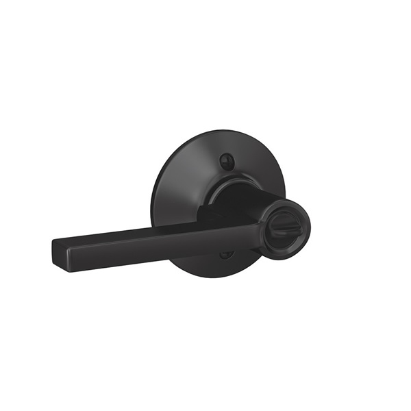 Schlage Latitude Series F51VLAT622 Entry Lever, Mechanical Lock, Matte Black, Metal, Residential, 2 Grade - 5