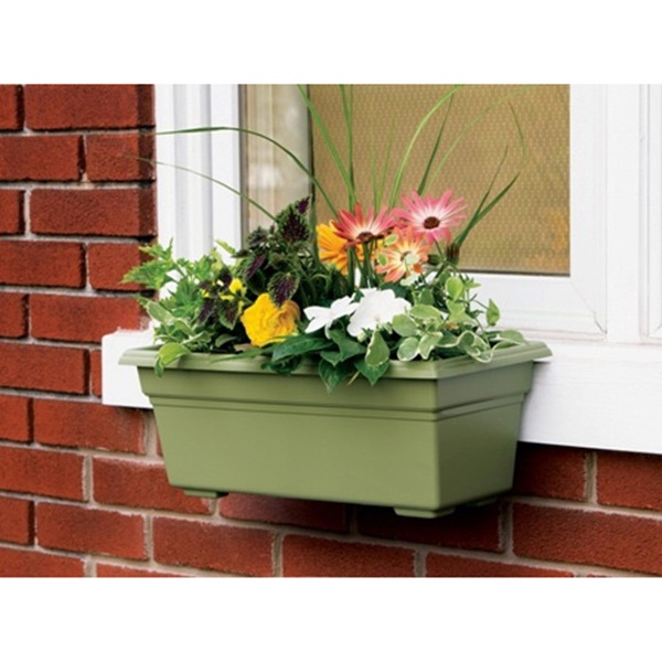 Novelty 16242 Countryside Planter, 6-1/2 in H, 8 in W, 24 in D, Rectangular, White - 2