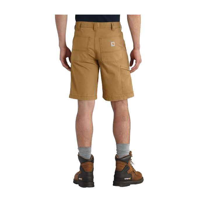 Carhartt 102514-91832A Shorts, 32 in, Cotton/Spandex, Hickory - 1