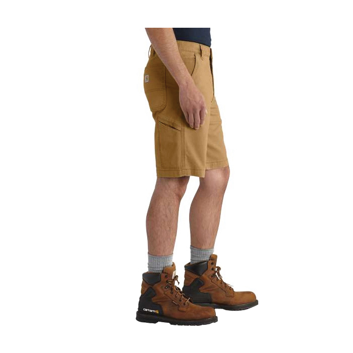 Carhartt 102514-91832A Shorts, 32 in, Cotton/Spandex, Hickory - 2