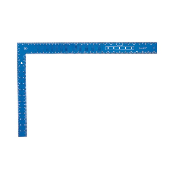 Empire True Blue Series E1190 Laser Etched Framing Square, 1/8, 1/10, 1/12, 1/16 in Graduation, Aluminum - 3