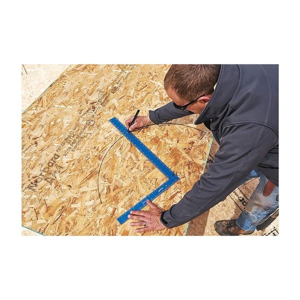 Empire True Blue Series E1190 Laser Etched Framing Square, 1/8, 1/10, 1/12, 1/16 in Graduation, Aluminum - 5