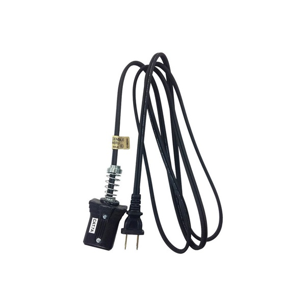 ACE 1AP-004-006FBK Appliance Cord, 18 AWG Cable, 6 ft L, 10 A, 125 V, Black - 2