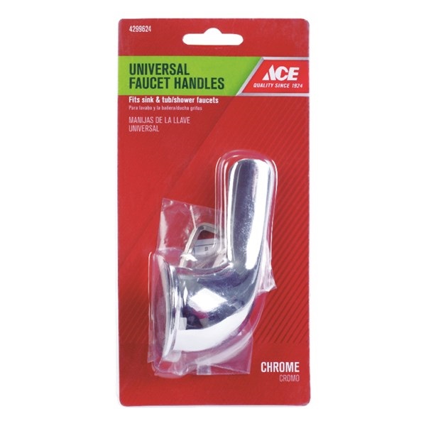 ACE A0080023 Faucet Handle, Metal, Chrome Plated, For: Kitchen, Bathroom, Tub/Shower Faucets - 2