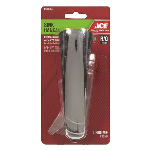 ACE 9DA0010420 Faucet Handle, Lever, Specifications: 1-3/4 in Dia, Chrome Plated - 2