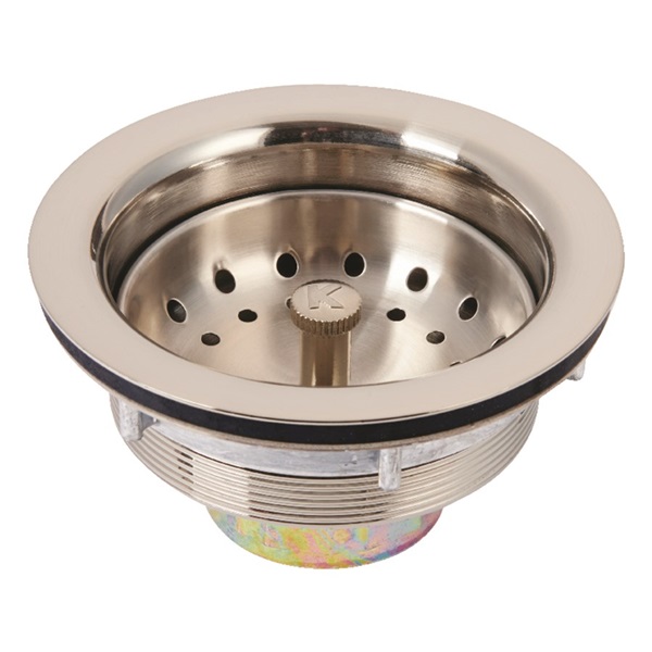 ACE ACE5435BN Strainer Assembly, 3-1/2 in Dia, Brass, Brushed Nickel - 2
