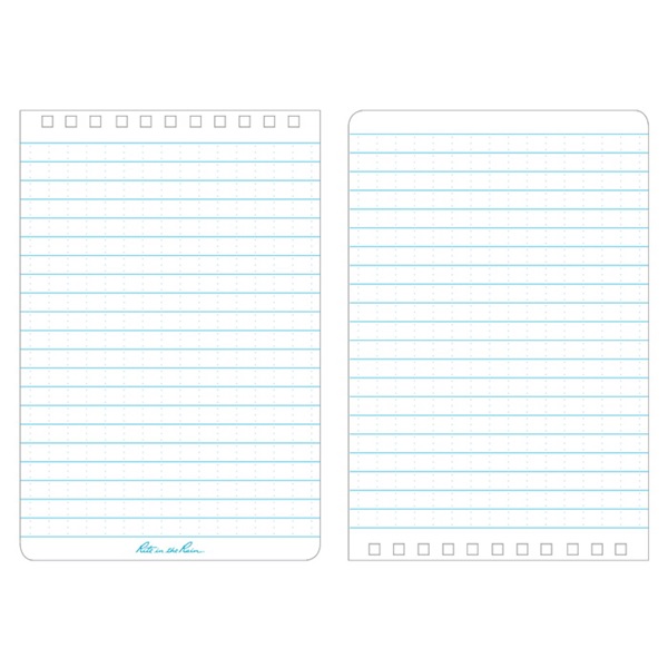 Rite in the Rain 246 Pocket Sized Notebook, Universal Pattern Sheet, 4 x 6 in Sheet, 50-Sheet, White Sheet - 2