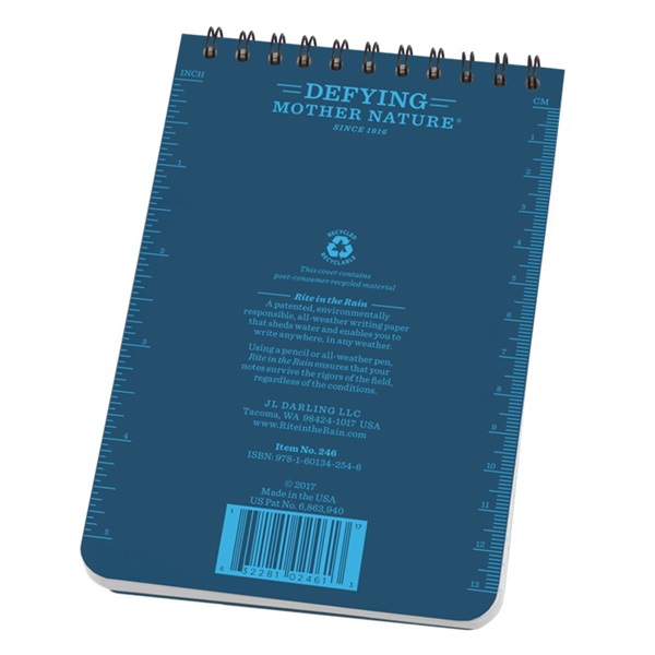 Rite in the Rain 246 Pocket Sized Notebook, Universal Pattern Sheet, 4 x 6 in Sheet, 50-Sheet, White Sheet - 3