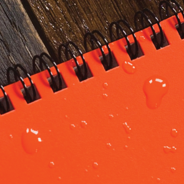 Rite in the Rain OR73 Notebook, Universal Pattern Sheet, 4-5/8 x 7 in Sheet, 32-Sheet, Gray Sheet, Spiral Binding - 3
