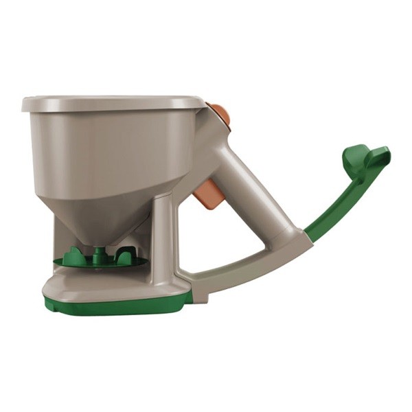 Scotts 71060 Hand-Powered Spreader, 1.15 lb, 1500 sq-ft Coverage Area, 5 ft W Spread, Plastic - 2