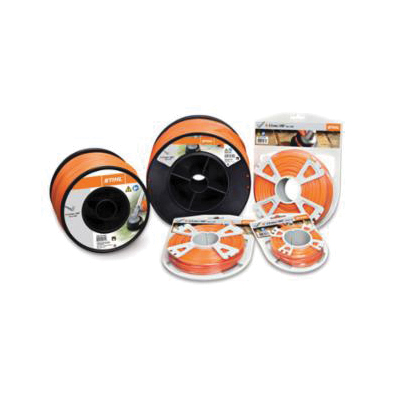 Stihl 0000 930 2246 Round Trimmer Line, 2.4 mm Dia, 261 m L, Nylon, Orange - 1