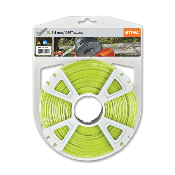 Stihl X-Line 0000 930 3402 Trimmer Line, 0.095 in Dia, Nylon, Neon Green - 2