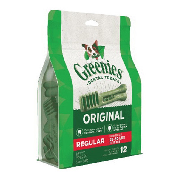 Greenies 10123534 Dog Dental Treat, R Breed, Original Flavor, 12 oz Pack - 2