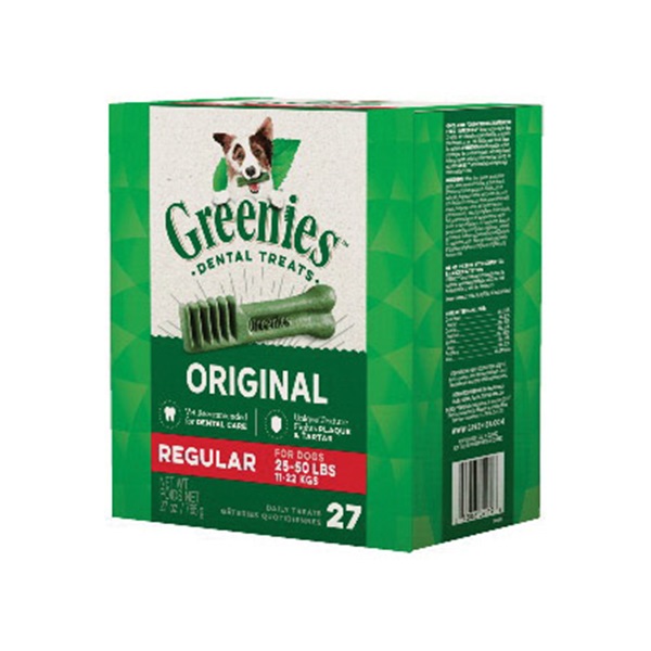 Greenies 10123686 Dog Dental Treat, R Breed, Original Flavor, 27 oz Pack - 3