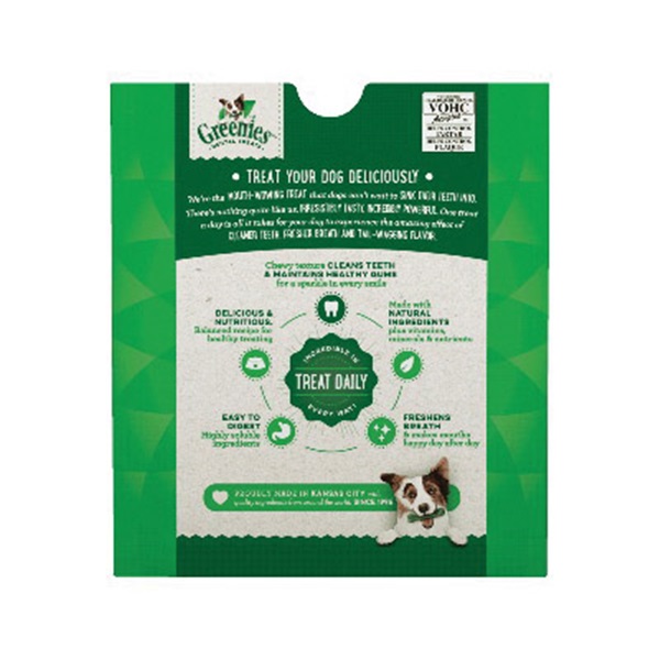 Greenies 10123686 Dog Dental Treat, R Breed, Original Flavor, 27 oz Pack - 4