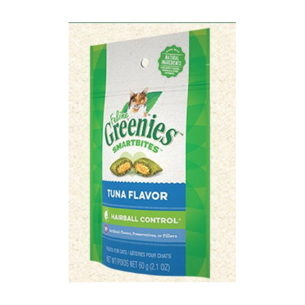 Feline Greenies SMARTBITES 10140 Cat Treat, Tuna Flavor, 2.1 oz - 3