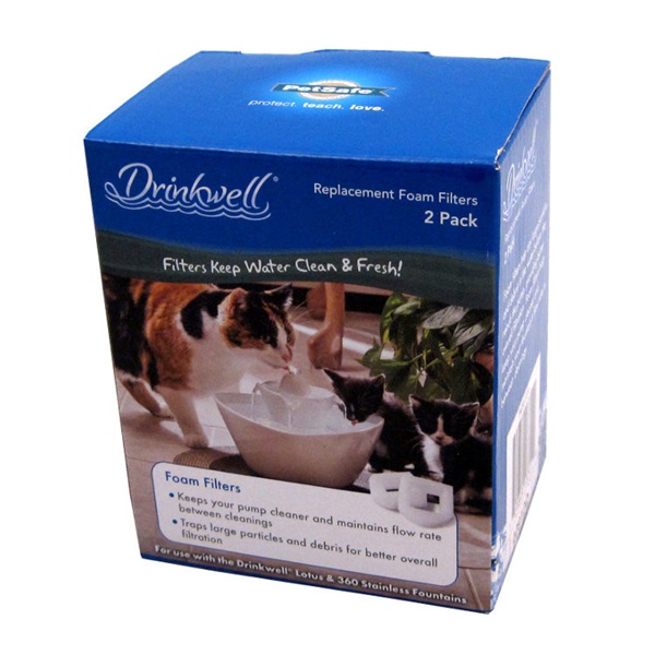 PetSafe 13711 Replacement Filter, Foam, For: Drinkwell Lotus, Avalon, Pagoda, Sedona, Stainless Steel 360 Fountains - 3