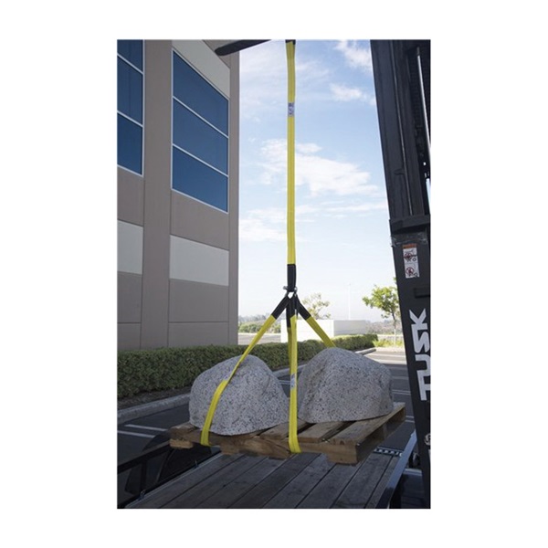 Keeper 02612 Lift Sling, 2 in W, 6 ft L, 1-Ply, 3100 lb Vertical Hitch, Polyester, Yellow - 4