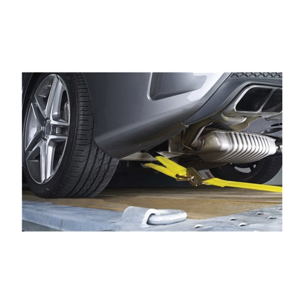 Keeper 04228 Axle Strap with D-Ring, 2 in W, 36 in L, Polyester, Yellow, 3333 lb Working Load - 3