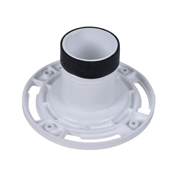 Oatey Twist-N-Set Series 43654 Closet Flange, 3 in Connection, PVC, White - 2