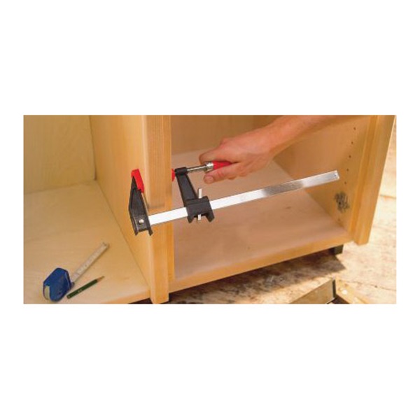 Bessey GSCC2.506 Clamp with Handle, 600 lb, 6 in Max Opening Size, 2-1/2 in D Throat, Iron/Nickel Body - 2